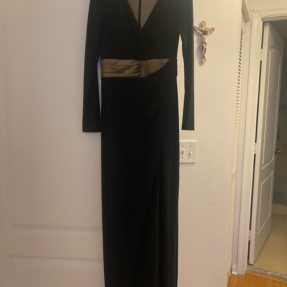 Ralph Lauren Elegant Black and Gold Women's Dress